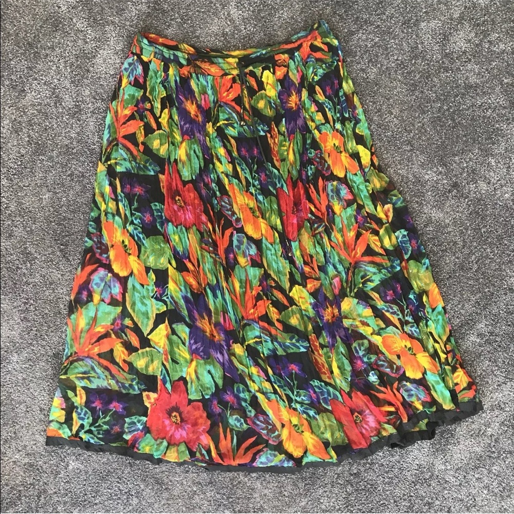 Floral Multicolor Gypsy Skirt